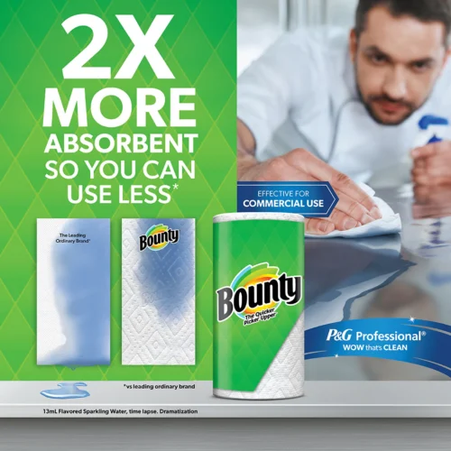 Bounty Select-A-Size Double Roll Paper Towels, 2-ply, 90 Sheets/Roll, 12 Rolls/Pack (66541/06130) - Image 3