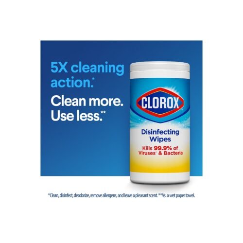 Clorox Disinfecting Wipes Value Pack, Bleach Free Cleaning Wipes - 225 Wipes (30208) - Image 4