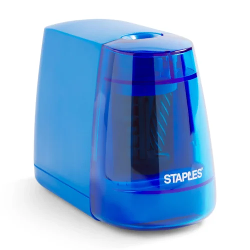 Staples? Battery Powered Pencil Sharpener, Assorted Colors (27661)