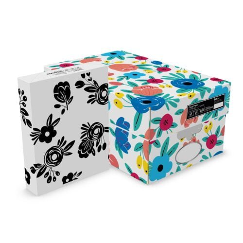 Quill Brand? 8.5" x 11" Copy Paper, Cheery Floral Packaging, 20 lb, 92 Bright, 500 Sheets/Ream, 8 Reams/Carton (ART8RM22)