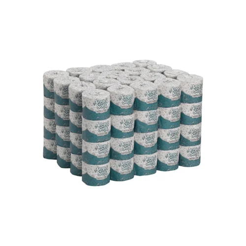 Angel Soft Professional Series Standard Toilet Paper, 2-Ply, White, 450 Sheets/Roll, 80 Rolls/Carton (16880) - Image 2