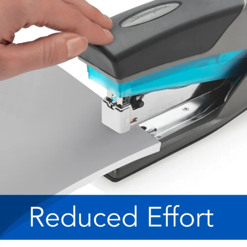 Swingline Optima 25 Desktop Stapler, 25-Sheet Capacity, Blue/Gray (SWI66404) - Image 4